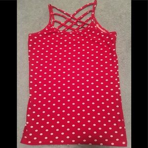 Wishful Park Sz Medium Tank Top . Crisscross details on upper back .